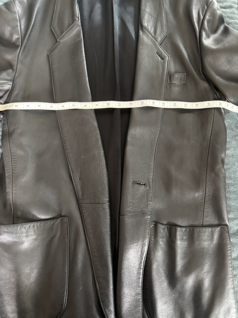 Agnes B. Black Leather Jacket - Picture 6 of 14